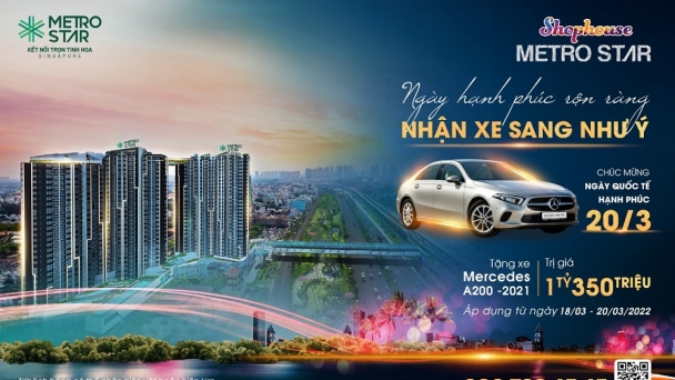 Ngày quốc tế hạnh phúc, mua bất động sản nhận được xe sang Mercedes