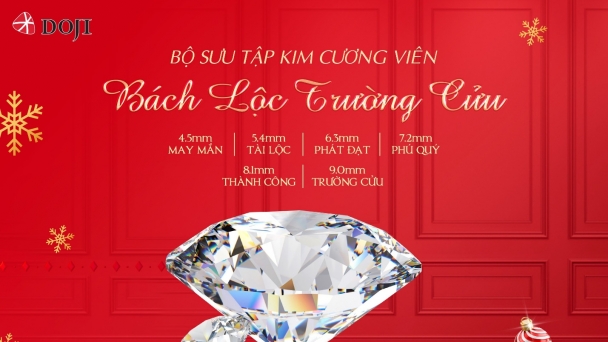 Xứng tầm đẳng cấp với Bộ sưu tập Kim cương viên quý hiếm bậc nhất của Doji