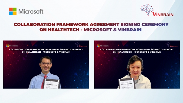 VinBrain và Microsoft Hoa Kỳ hợp tác phát triển trí tuệ nhân tạo trong Y tế