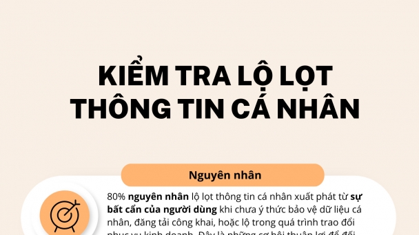 Kiểm tra lộ lọt dữ liệu cá nhân trên mạng