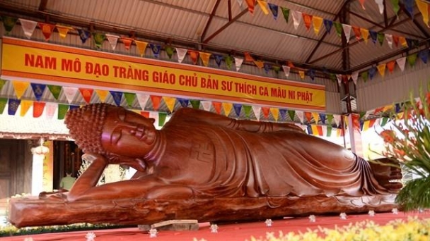 Ấn tượng ngôi chùa hơn 800 tuổi sở hữu pho tượng Phật bằng gỗ lúa lớn nhất Việt Nam
