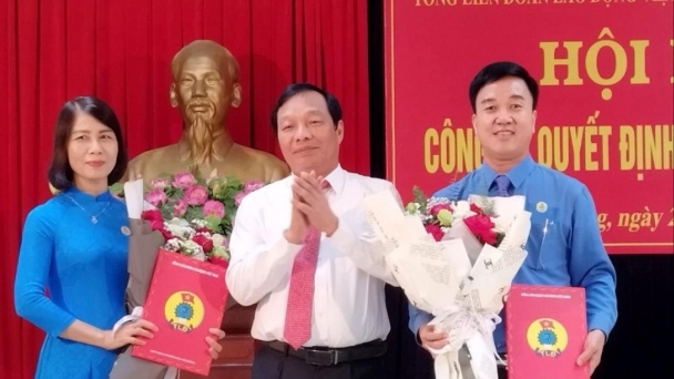 Liên đoàn Lao động tỉnh Hải Dương có thêm 2 Phó Chủ tịch