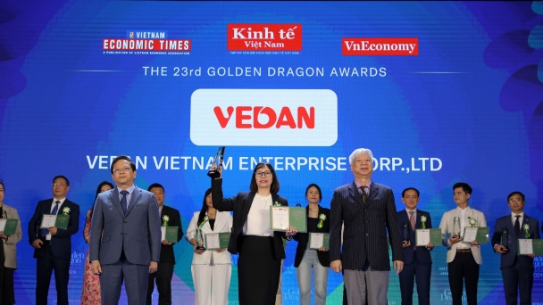 Vedan Việt Nam lần thứ 3 được vinh danh tại giải thưởng Rồng Vàng 2024