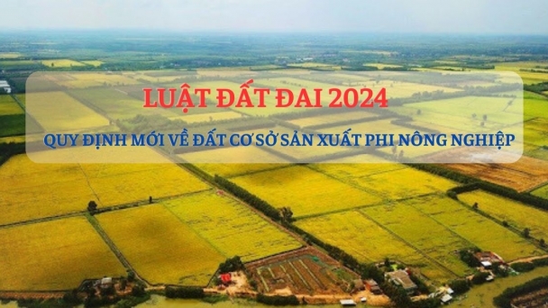 Luật Đất đai 2024 quy định mới về đất cơ sở sản xuất phi nông nghiệp như thế nào?