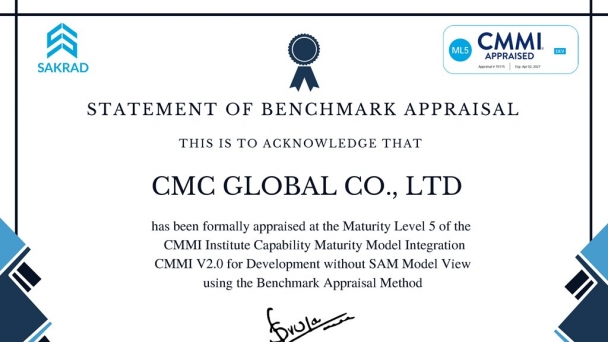CMC nâng cấp thành công chứng chỉ quản lý chất lượng cấp độ cao