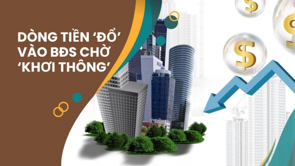 Dòng tiền 'đổ' vào bất động sản vẫn chờ được 'khơi thông'