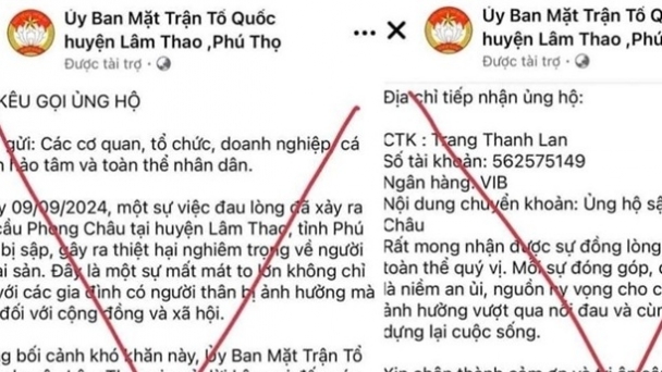 Cảnh giác trước các thông tin lừa đảo, thất thiệt trong bão lũ