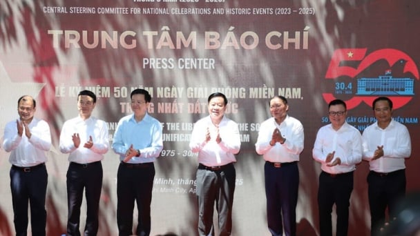 Khai trương Trung tâm Báo chí tuyên truyền các hoạt động kỷ niệm 50 năm thống nhất đất nước
