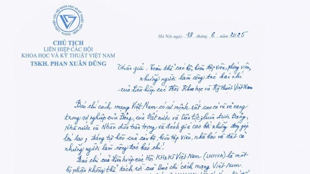 Chủ tịch Liên hiệp các Hội Khoa học và Kỹ thuật Việt Nam chúc mừng Ngày Báo chí cách mạng Việt Nam