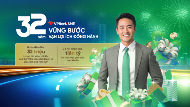Tháng ưu đãi vàng từ VPBankSME: Giao dịch nhiều - Quà hấp dẫn