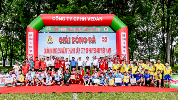 Sôi nổi tinh thần thể thao gắn kết tại giải bóng đá “Cúp Vedan” lần XXIV năm 2026