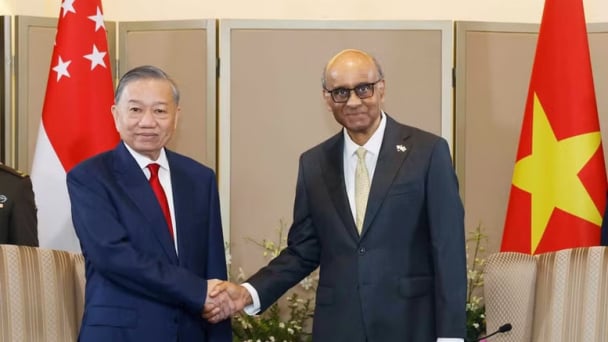 Tổng Bí thư, Chủ tịch nước Tô Lâm hội đàm với Tổng thống Singapore Tharman Shanmugaratnam