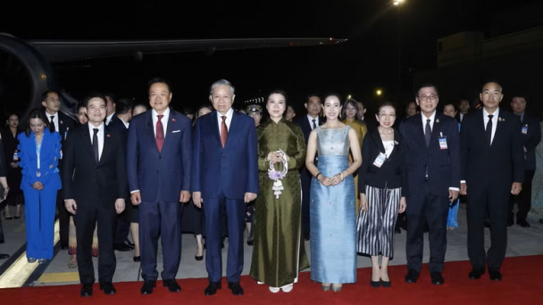 Tổng Bí thư, Chủ tịch nước Tô Lâm và Phu nhân kết thúc tốt đẹp chuyến thăm chính thức Thái Lan; lên đường thăm cấp Nhà nước tới Singapore