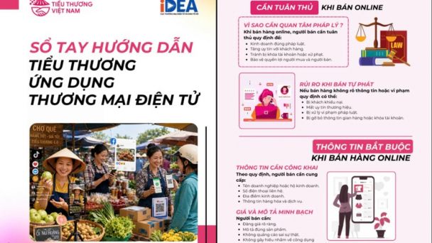 Ra mắt Sổ tay hướng dẫn tiểu thương ứng dụng thương mại điện tử 2026