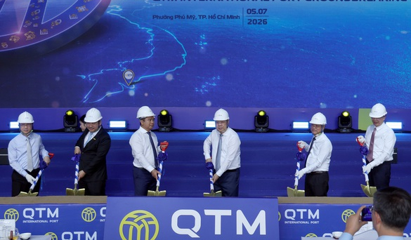 Phó Thủ tướng Thường trực Phạm Gia Túc dự lễ khởi công dự án cảng biển thuộc Cụm cảng nước sâu Cái Mép-Thị Vải (TPHCM)