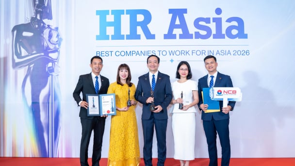 NCB thắng lớn tại HR Asia Awards 2026 với 3 giải thưởng danh giá