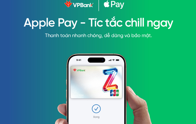 VPBank triển khai Apple Pay cho chủ thẻ VPBank JCB