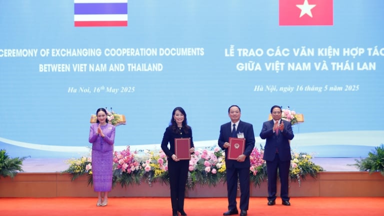 Việt Nam Thái Lan trao nhiều văn kiện hợp tác quan trọng