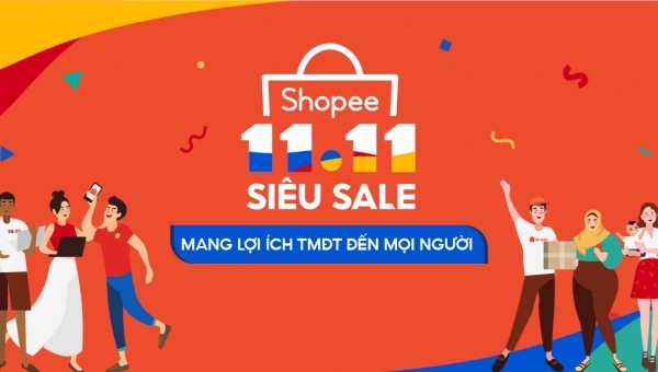 Shopee khởi động sự kiện 11.11 Siêu Sale mang lợi ích TMĐT đến người dùng