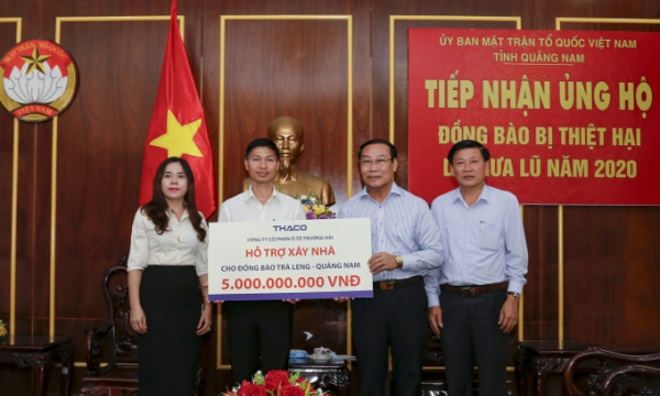 THACO  hỗ trợ xây dựng lại ngôi làng cho đồng bào  TRÀ LENG – Quảng Nam