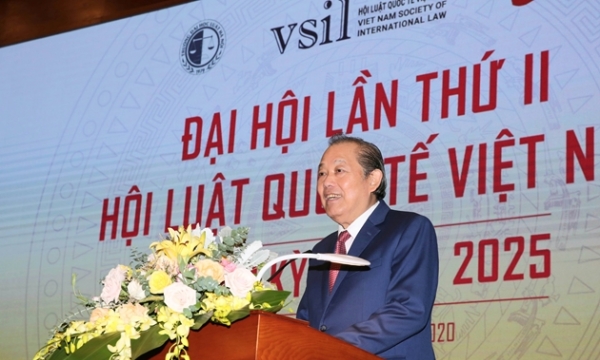 Phó Thủ tướng Trương Hòa Bình dự Đại hội Hội Luật quốc tế Việt Nam