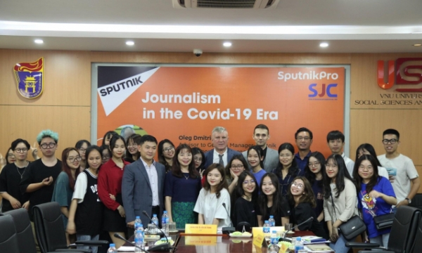 Hội thảo trực tuyến do SputnikPro tổ chức dành cho sinh viên và nhà báo Việt Nam