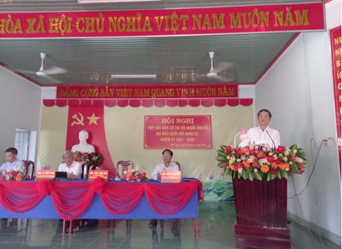 Trưởng Ban Kinh tế Trung ương vận động bầu cử tại tỉnh Khánh Hòa