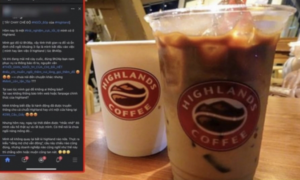 Bị khách hàng “tố” chỉ cho ngồi một giờ :Highlands Cofee nói gì?