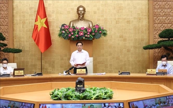 Thủ tướng Phạm Minh Chính chủ trì cuộc họp trực tuyến với TPHCM
