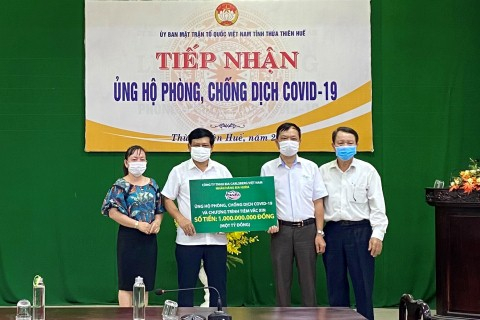 Huda ủng hộ 1 tỷ đồng phòng chống dịch Covid-19 tại Thừa Thiên Huế