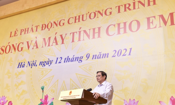 Toàn văn phát biểu của Thủ tướng Phạm Minh Chính phát động chương trình “Sóng và máy tính cho em”