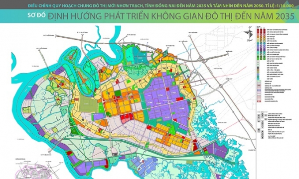 Đồng Nai điều chỉnh quy hoạch chung đô thị mới Nhơn Trạch