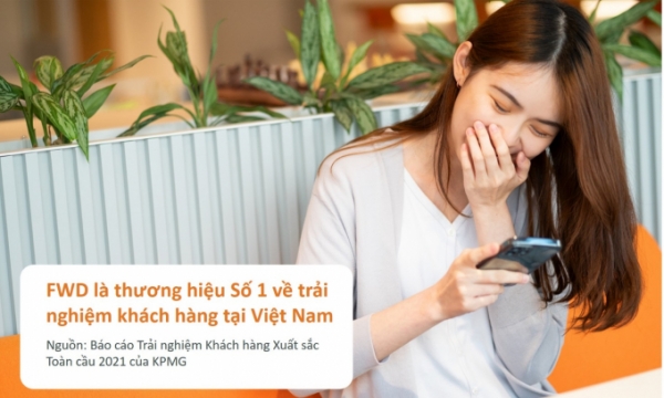 Bảo hiểm FWD đứng Số 1 về trải nghiệm khách hàng tại Việt Nam