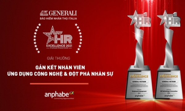 Generali được vinh danh ở 2 giải thưởng tại Vietnam Excellence 2021