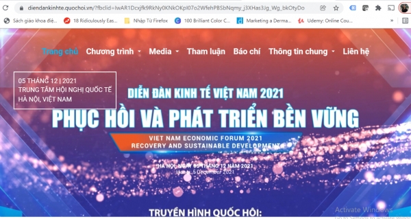 Ra mắt website chính thức của Diễn đàn Kinh tế Việt Nam 2021