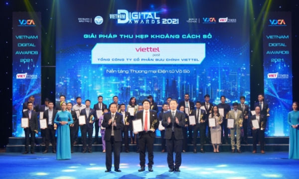 Viettel giành ngôi quán quân tại 'Vietnam Digital Awards” 2021.