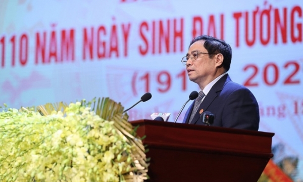 Diễn văn Thủ tướng Phạm Minh Chính trình bày tại Lễ kỷ niệm 110 năm ngày sinh Đại tướng Võ Nguyên Giáp