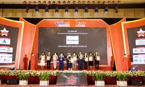 Sacombank vào top 50 doanh nghiệp xuất sắc Việt Nam năm 2021