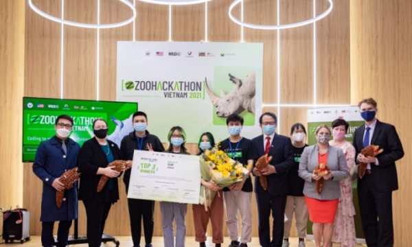 Sinh viên Việt Nam đạt giải nhất cuộc thi Zoohackathon về giải pháp công nghệ bảo vệ động vật hoang dã