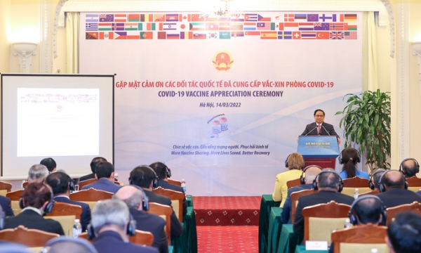 Thủ tướng Phạm Minh Chính: Gặp mặt cảm ơn các đối tác quốc tế đã hỗ trợ vaccine phòng COVID-19 cho Việt Nam