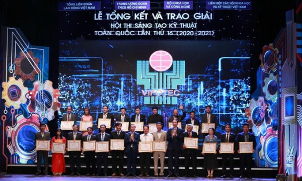 84 giải pháp được trao giải tại Hội thi sáng tạo kỹ thuật toàn quốc lần thứ 16