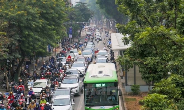 Hà Nội: Đề xuất cho phép một số phương tiện đi vào làn đường xe buýt BRT