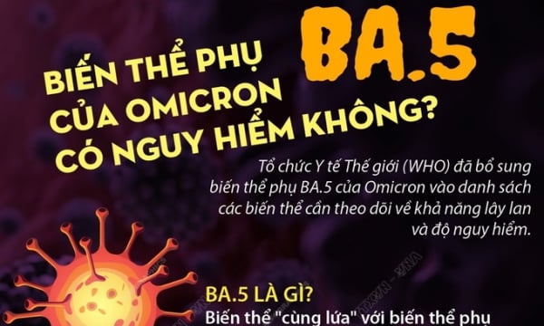 Việt Nam đã ghi nhận biến chủng BA.5, tiêm vắc xin rất cần thiết!