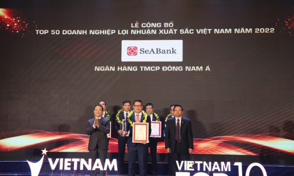 SeABank 5 lần liên tiếp lọt Top 50 doanh nghiệp có lợi nhuận xuất sắc Việt Nam