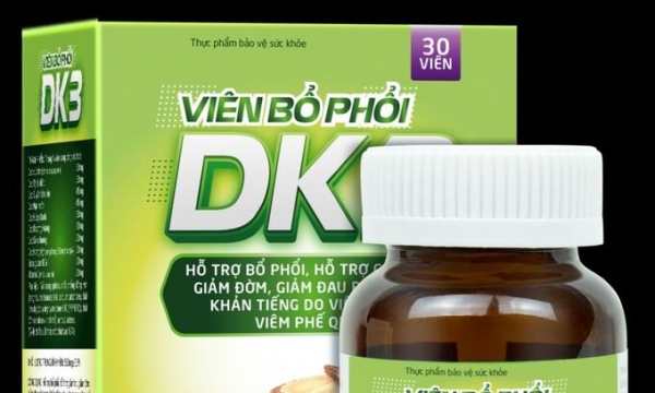 Bộ Y tế cảnh báo người tiêu dùng về viên bổ phổi DK3