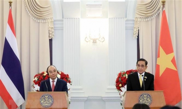 Chủ tịch nước Nguyễn Xuân Phúc và Thủ tướng Thái Lan chủ trì họp báo