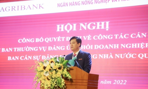 Ông Phạm Toàn Vượng được bổ nhiệm giữ chức Tổng Giám đốc Agribank