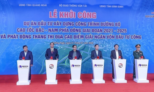 Thủ tướng Phạm Minh Chính dự lễ khởi công cao tốc Quảng Ngãi - Hoài Nhơn