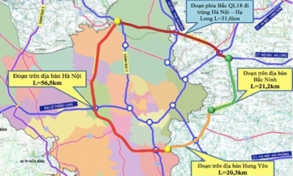 Hà Nội: Dự kiến sẽ khởi công dự án đường Vành đai 4 vào tháng 6/2023
