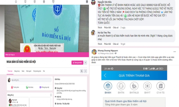 BHXH Việt Nam cảnh báo mua bán sổ BHXH trên mạng xã hội